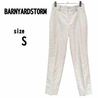 【S(1)】BARNYARDSTORM レディース 薄手 パンツ オフホワイト(カジュアルパンツ)