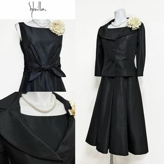 シビラ(Sybilla)の■【美品】シビラ　高級喪服礼服　上品な光沢感　ドレススーツ(礼服/喪服)