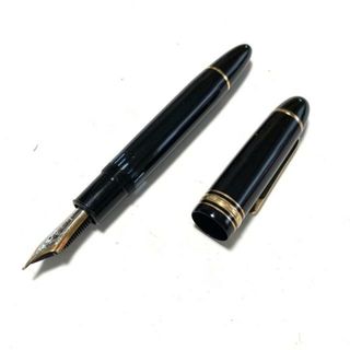 モンブラン(MONTBLANC)のMONTBLANC(モンブラン) 万年筆美品  マイスターシュティック 黒×ゴールド インクなし/ペン先14C-585 レジン(ペン/マーカー)