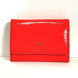 ケイトスペードニューヨーク(kate spade new york)のKate spade(ケイトスペード) コインケース - PWRU1845 オレンジ パスケース・キーリング付き エナメル（レザー）(コインケース)