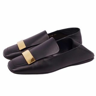 セルジオロッシ(Sergio Rossi)の美品 セルジオロッシ SERGIO ROSSI ローファー バブーシュ スリッポン SR1 Slippers プレート シューズ レディース 35(スリッポン/モカシン)