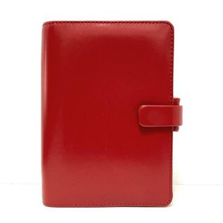 ファイロファックス(Filofax)のFilofax(ファイロファックス) 手帳新品同様  - レッド レザー(その他)