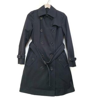 バーバリーブルーレーベル(BURBERRY BLUE LABEL)のBurberry Blue Label(バーバリーブルーレーベル) トレンチコート サイズ38 M レディース - 黒 長袖/ライナー着脱可/春/秋 毛(トレンチコート)