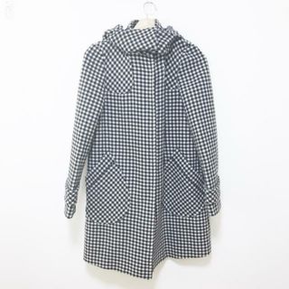 マックスアンドコー(Max & Co.)のMAX&CO.(マックス&コー) コート サイズ38 S レディース - 黒×白 長袖/チェック柄/冬(その他)