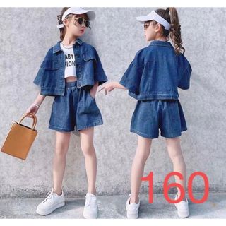 KSFA062キッズ 子供服 トップス+ショートパンツ 2点セット 女の子 春夏