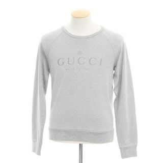 グッチ(Gucci)の【中古】グッチ GUCCI コットン クルーネック スウェット グレー【サイズS】【メンズ】(スウェット)