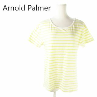 アーノルドパーマー(Arnold Palmer)のアーノルドパーマー 半袖Tシャツ ボーダー ロゴ 3 黄 220831AO10A(Tシャツ(半袖/袖なし))