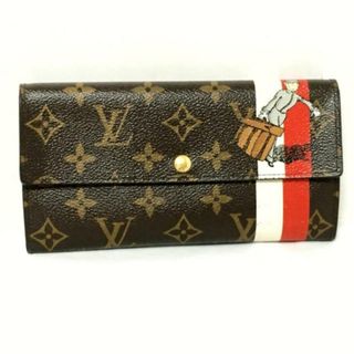 ルイヴィトン(LOUIS VUITTON)のLOUIS VUITTON(ルイヴィトン) 長財布 モノグラム ポシェットポルトモネカルトクレディ M60034 ルージュ ■外側素材　⇒　合皮 ■内側素材　⇒　クロスグレインレザー(財布)