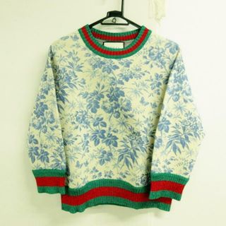 Gucci - GUCCI(グッチ) 長袖カットソー サイズM レディース - アイボリー×レッド×マルチ 花柄