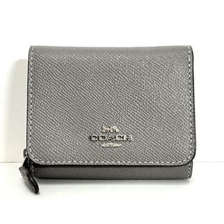 コーチ(COACH)のCOACH(コーチ) 3つ折り財布 スモール トライフォールド ウォレット F37968 グレー レザー(財布)