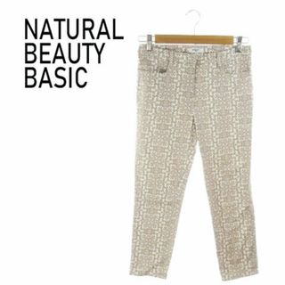 N.Natural beauty basic - ナチュラルビューティーベーシック パンツ ストレッチ 柄 220226AH12A