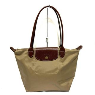 ロンシャン(LONGCHAMP)のLONGCHAMP(ロンシャン) ハンドバッグ美品  ル・プリアージュオリジナル ライトブラウン×ブラウン 折りたたみ ナイロン×レザー(ハンドバッグ)