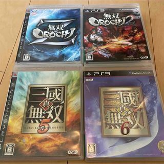 プレイステーション3(PlayStation3)のPS3ソフト 無双OROCHI 2本と三國無双2本のセット(家庭用ゲームソフト)