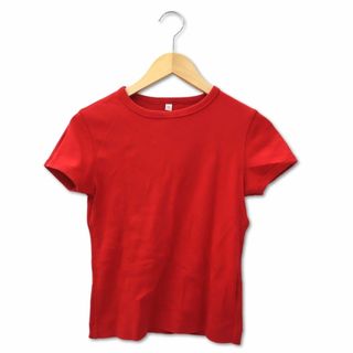 ユニクロ(UNIQLO)のユニクロ UNIQLO クルー ショートスリーブ Tシャツ 無地 カットソー S(Tシャツ(半袖/袖なし))