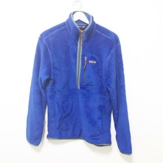 パタゴニア(patagonia)のPatagonia(パタゴニア) ブルゾン サイズXS レディース - ブルー×グレー×レッド 長袖/プルオーバー/フリース/春/秋(ブルゾン)