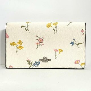 コーチ(COACH)のCOACH(コーチ) 財布美品  ヘイデン フォールドオーバー クロスボディ クラッチ マルチ フローラル プリント F73024 アイボリー×グリーン×マルチ PVC(塩化ビニール)×レザー(財布)