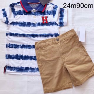 トミーヒルフィガー(TOMMY HILFIGER)の24m90cm  セットアップ　トミーヒルフィガー(Tシャツ/カットソー)