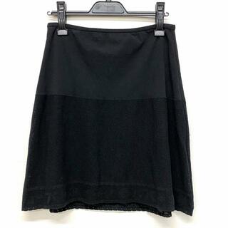 シャネル(CHANEL)のCHANEL(シャネル) スカート サイズ40 M レディース美品  - P20910 黒 ひざ丈(その他)