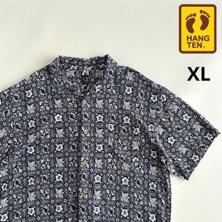 ハンテン(HANG TEN)のHANG TEN ハンテン アロハシャツ 半袖シャツ XL レーヨンシャツ 開襟(シャツ)