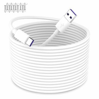 【色:ホワイト_サイズ:5M】USB Type-Cケーブル 5M USB A t(PC周辺機器)