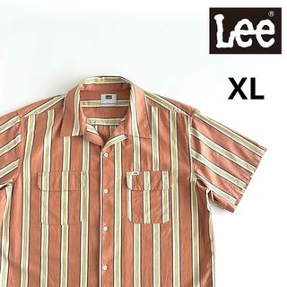 Lee - LEE リー 開襟シャツ ストライプ XL ボードシャツ 半袖シャツ