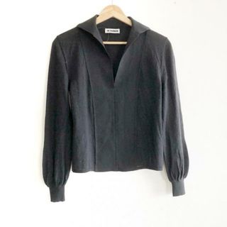 ジルサンダー(Jil Sander)のJILSANDER(ジルサンダー) 長袖セーター サイズ36 S レディース - ダークグレー Vネック/カシミヤ/シルク カシミヤ、シルク(ニット/セーター)