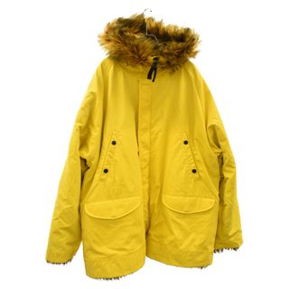 シュプリーム(Supreme)のSUPREME シュプリーム 22SS×STONE ISLAND Formula Steel Reversible Faux Fur Parka 7625403S6 ストーンアイランド リバーシブル フェイクファージャケット イエロー(フライトジャケット)