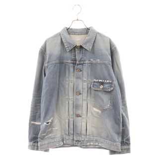 SEQUEL シークエル 23SS×FRAGMENT DAMAGE DENIM JACKET×フラグメント ダメージ加工 デニムジャケット インディゴ SQ-23SS-JK-04