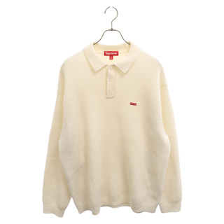シュプリーム(Supreme)のSUPREME シュプリーム 23AW Small Box Polo Sweater スモール ボックス ロゴ 刺繍 ポロ ニット セーター ホワイト(ニット/セーター)