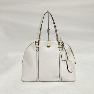 コーチ(COACH)のCOACH(コーチ) ハンドバッグ ペイトンレザーコーラドームドサッチェル F25671 アイボリー レザー(ハンドバッグ)