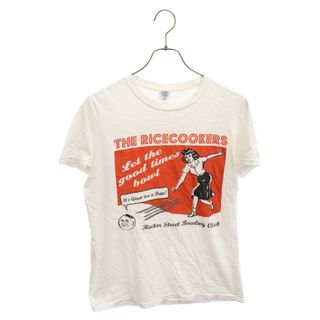 VINTAGE ヴィンテージ 00S THE RICECOOKERS プリントデザイン 半袖Tシャツ ホワイト(Tシャツ/カットソー(半袖/袖なし))