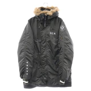 ユニフォームエクスペリメント(uniform experiment)のUNIFORM EXPERIMENT ユニフォームエクスペリメント 11AW×ALPHA INDUSTRIES アルファ インダストリーズ N-3B ナイロン ミリタリーフライトジャケット カーキ UE-112035(ミリタリージャケット)