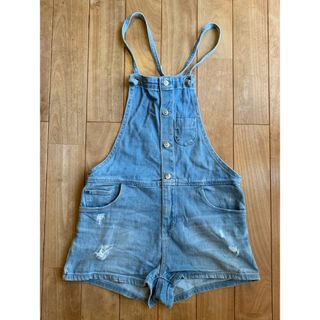 ZARA - ZARA デニム オーバーオール 150 サロペット ショートデニム