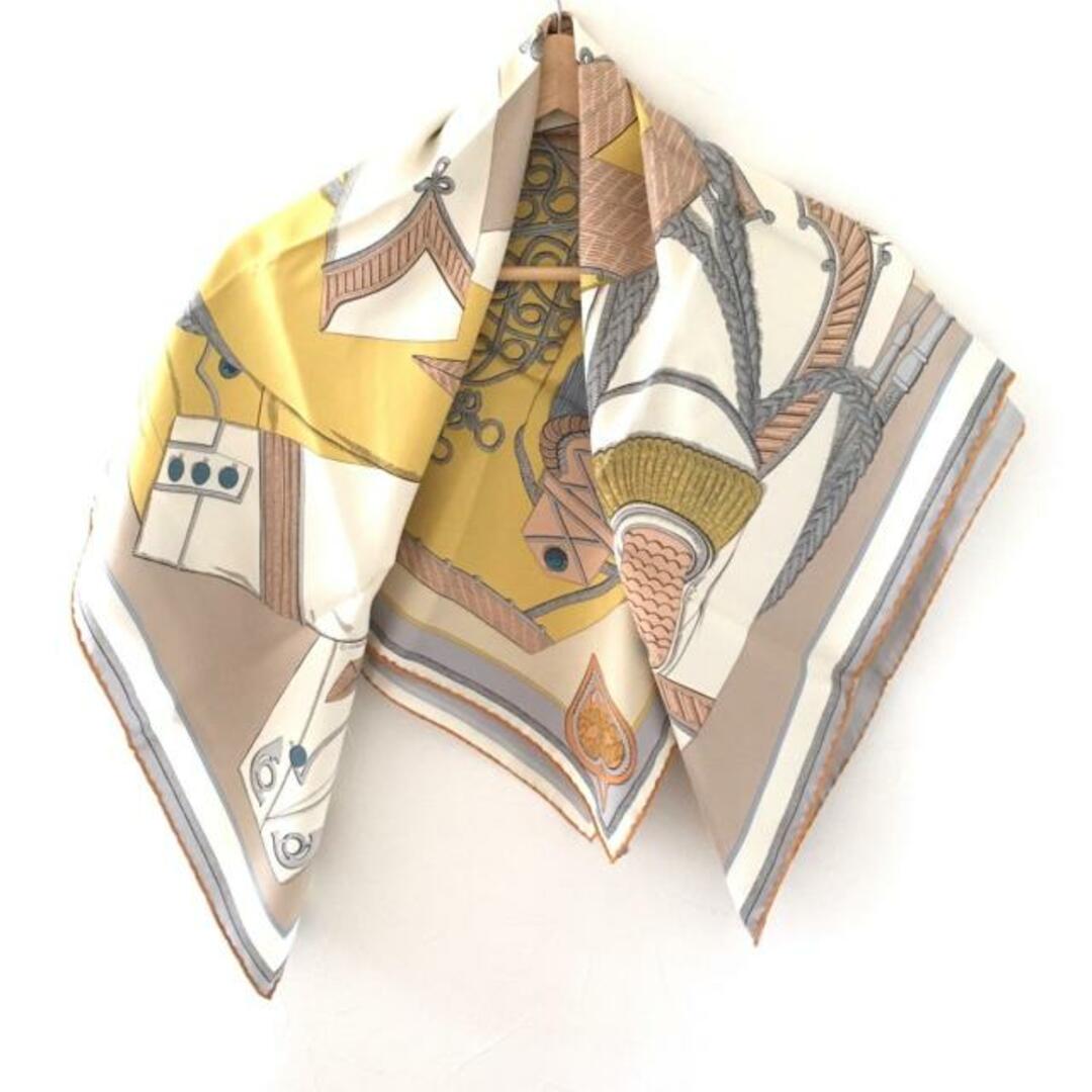 HERMES(エルメス) スカーフ美品 カレ ウォッシュ 90 ベージュ HERMES(エルメス) スカーフ美品 カレ ウォッシュ 90 ベージュ