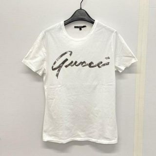 Gucci - GUCCI(グッチ) 半袖Tシャツ サイズL レディース美品  白 ロゴ