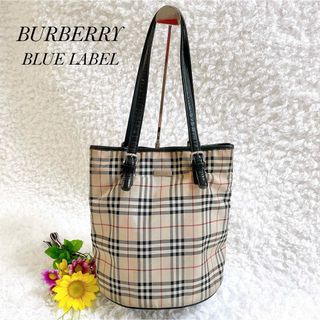 バーバリーブルーレーベル(BURBERRY BLUE LABEL)のバーバリー バケツ型 トートバッグ ショルダーバッグ ノバチェック(トートバッグ)