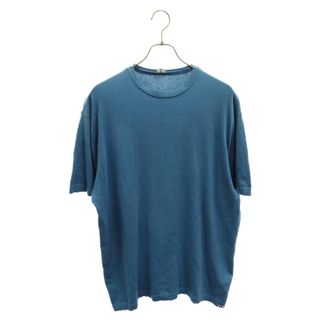 Extreme cashmere エクストリームカシミア ウール クルーネック 半袖Tシャツカットソー ブルー(Tシャツ/カットソー(半袖/袖なし))