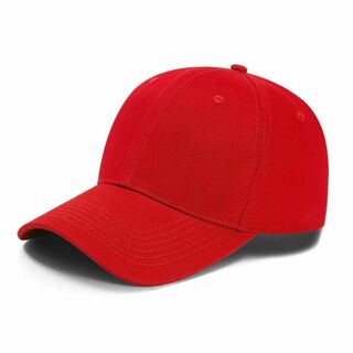 【色: レッド】[CL&SANHA] 野球帽 100%純綿帽子 日よけ帽子 深め(その他)