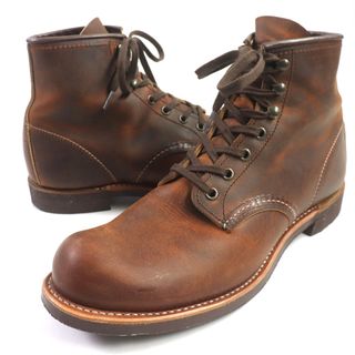 美品▼RED WING レッドウィング 3343 BLACKSMITH ブラックスミス レザー カッパー ラフ&タフ ブーツ ブラウン 9 (27cm) 箱付き USA製 メンズ(ブーツ)