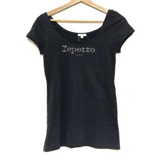 レペット(repetto)のrepetto(レペット) 半袖Tシャツ サイズM - 黒 ロゴ(Tシャツ(半袖/袖なし))