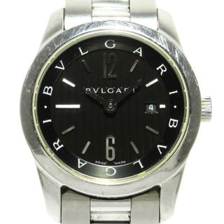 BVLGARI - BVLGARI(ブルガリ) 腕時計 ソロテンポ ST30S レディース SS 黒