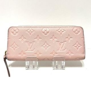 ルイヴィトン(LOUIS VUITTON)のLOUIS VUITTON(ルイヴィトン) 長財布 モノグラム・アンプラント ポルトフォイユ・クレマンス M61265 ローズ・バレリーヌ モノグラム・アンプラント レザー(財布)