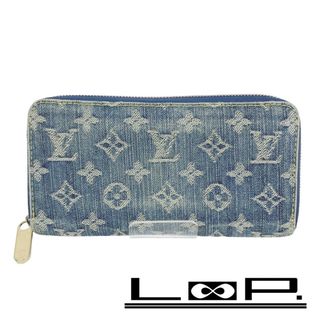 ルイヴィトン(LOUIS VUITTON)の■中古■　ルイヴィトン ジッピー ウォレット 長財布 モノグラム デニム ブルー 青 M95341 箱 【150418】(財布)