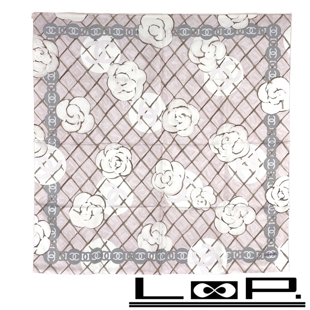 CHANEL - □新同□ シャネル スカーフ ココ マーク カメリア CHANEL - □新同□ シャネル スカーフ ココ マーク カメリア