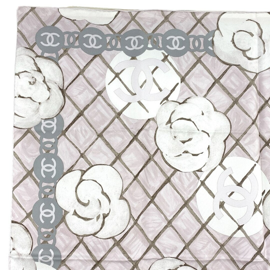 CHANEL - □新同□ シャネル スカーフ ココ マーク カメリア CHANEL - □新同□ シャネル スカーフ ココ マーク カメリア