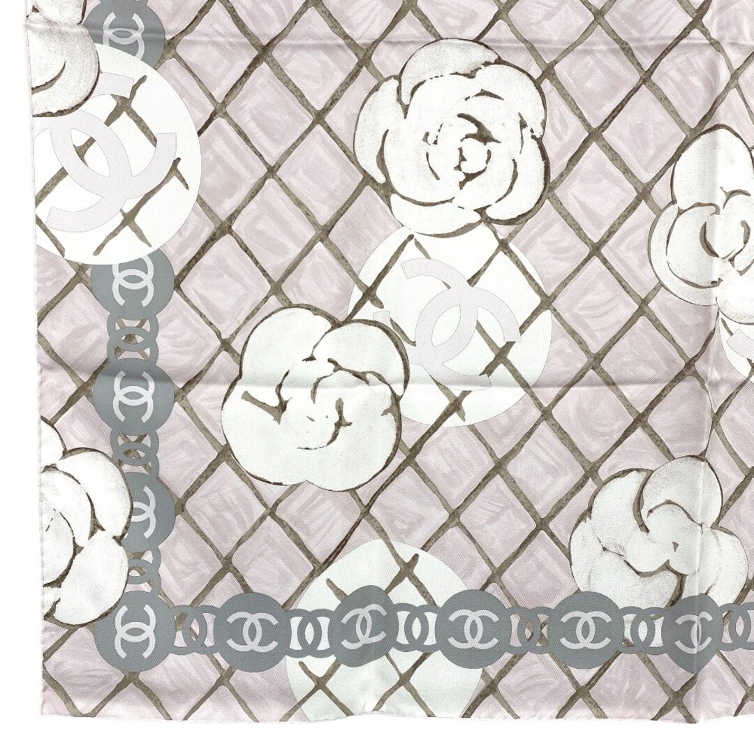 CHANEL - □新同□ シャネル スカーフ ココ マーク カメリア CHANEL - □新同□ シャネル スカーフ ココ マーク カメリア