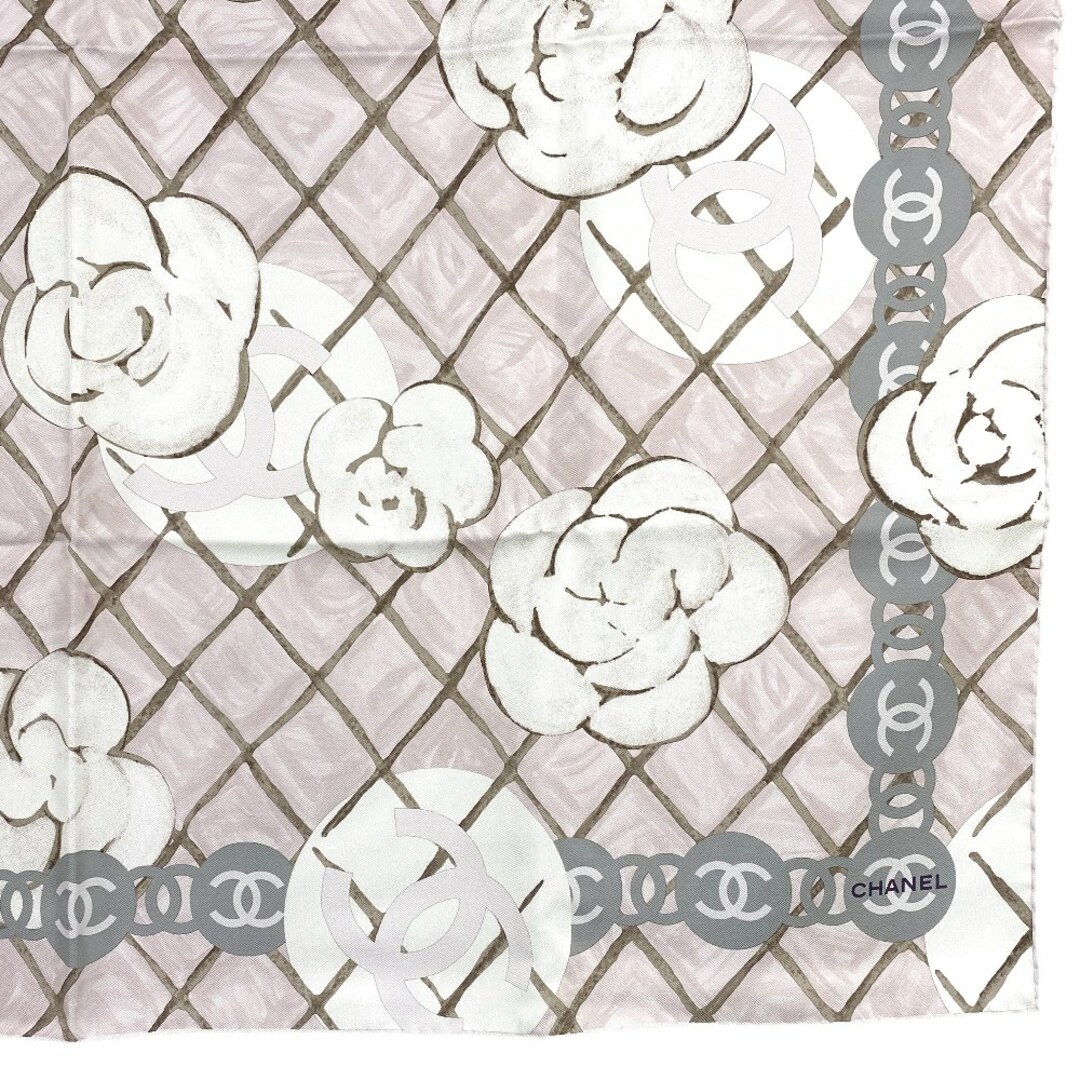 CHANEL - □新同□ シャネル スカーフ ココ マーク カメリア CHANEL - □新同□ シャネル スカーフ ココ マーク カメリア