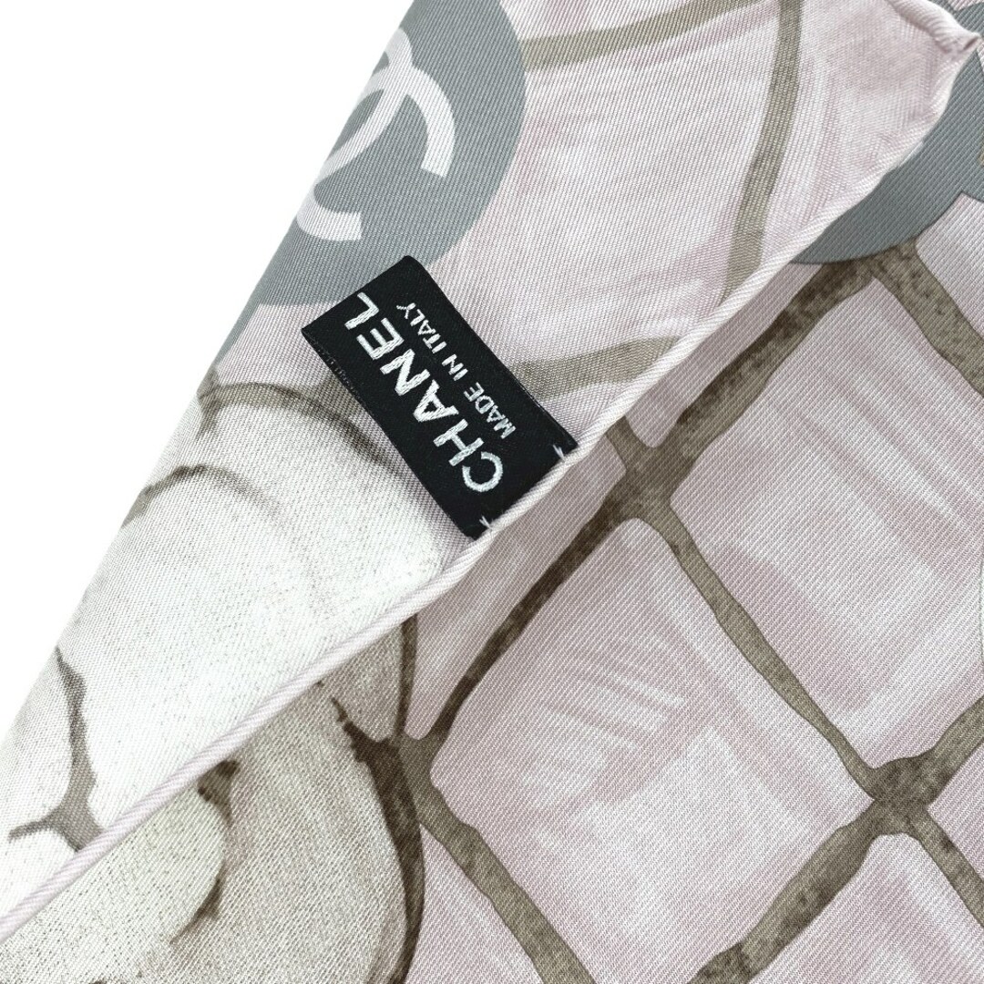 CHANEL - □新同□ シャネル スカーフ ココ マーク カメリア CHANEL - □新同□ シャネル スカーフ ココ マーク カメリア