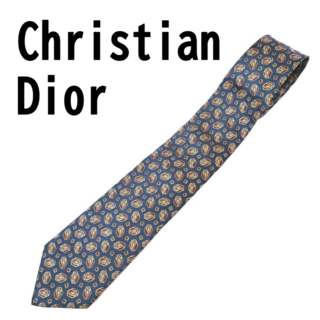 クリスチャンディオール(Christian Dior)のChristian Dior ディオール シルク100% ネクタイ ジェイブルー(ネクタイ)