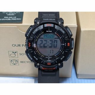 カシオ(CASIO)のCASIO PRO TREK PRG-340-1JF 送料込み(腕時計(デジタル))